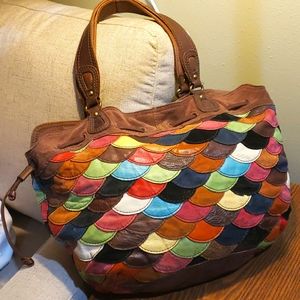 Vintage Lucky Brand Sabrina Scalloped Bag
